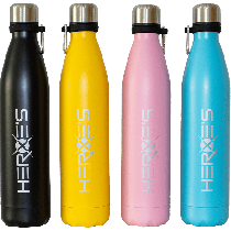 "HEROE'S" Thermal Water Bottle (Black)