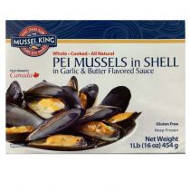 Frozen Canada Cooked Garlic & Butter Mussel 1lb