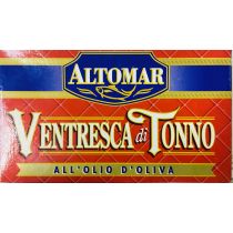 "ALTOMAR" Belly Fillets of Yellow Fin Tuna in Olive Oil 125g