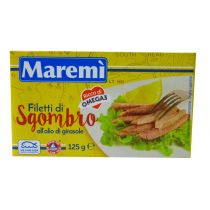 "MAREMI" Mackerel Fillets in Sunflower Oil  125g